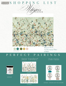 *New*Redesign with Prima Decoupage A1 Fiber Paper Limited Edition Blossom Perch