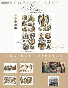 * New* Redesign with Prima Middy Transfer Limited Edition Heavenly Wings * With free bonus sheet 4 instead of 3