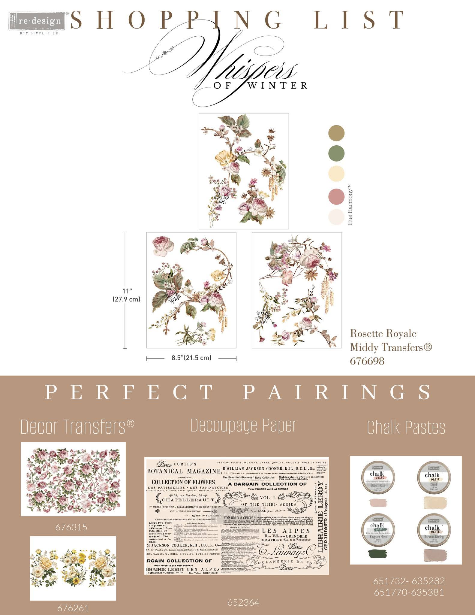 * New* Redesign with Prima Middy Transfer Limited Edition Rosette Royale