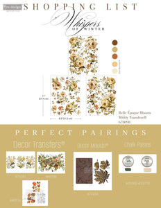 * New* Redesign with Prima Middy Transfer Limited Edition Belle Epoque Blooms