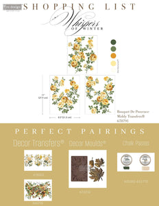 * New* Redesign with Prima Middy Transfer Limited Edition Belle Bouquet De Provence
