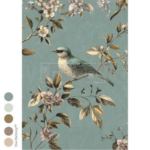 *New*Redesign with Prima Decoupage A1 Fiber Paper Limited Edition Blue Song