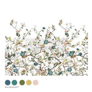 *New* Redesign with Prima Decor New Flat packed transfer Limited edition Blue Vine