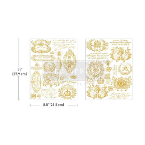 New Redesign with Prima H20 Transfer Gilded Memories