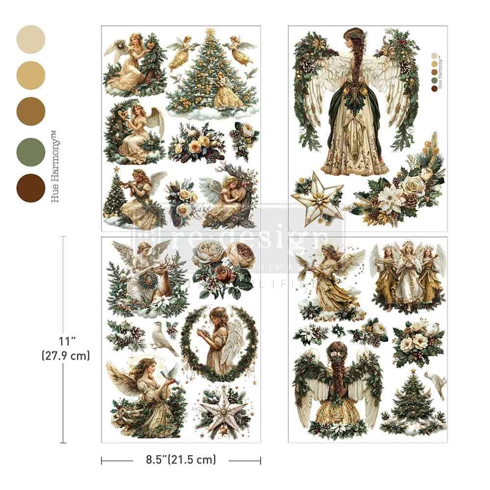 * New* Redesign with Prima Middy Transfer Limited Edition Heavenly Wings * With free bonus sheet 4 instead of 3