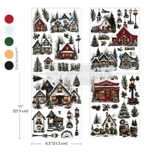 * New* Redesign with Prima Middy Transfer Limited Edition Village of Wonder * With free bonus sheet 4 instead of 3 back in stock