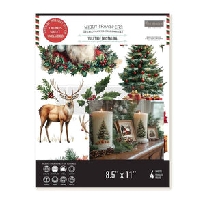 * New* Redesign with Prima Middy Transfer Limited Edition Yuletide Nostalgia * With free bonus sheet 4 instead of 3 back in stock