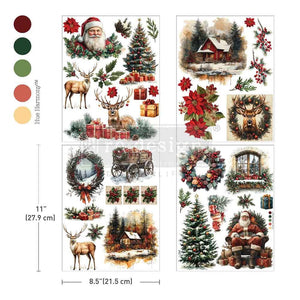 * New* Redesign with Prima Middy Transfer Limited Edition Yuletide Nostalgia * With free bonus sheet 4 instead of 3 back in stock