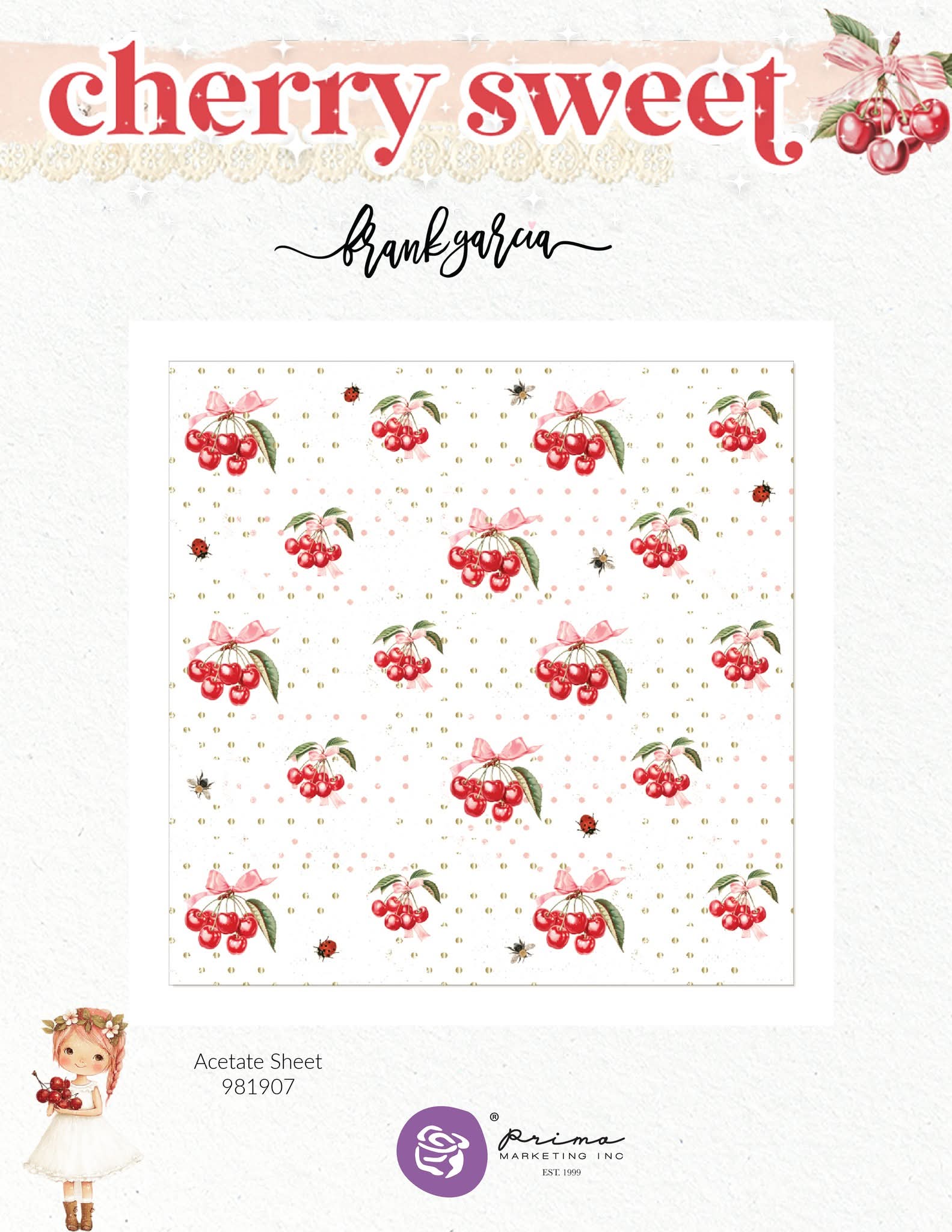 Cherry Sweet -  ACETATE SHEET