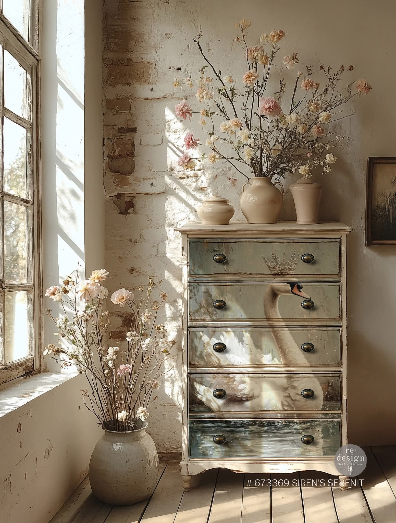 *New* Exclusive Redesign with Prima Decoupage A1 Fiber Paper Limited Edition Siren's Serenity