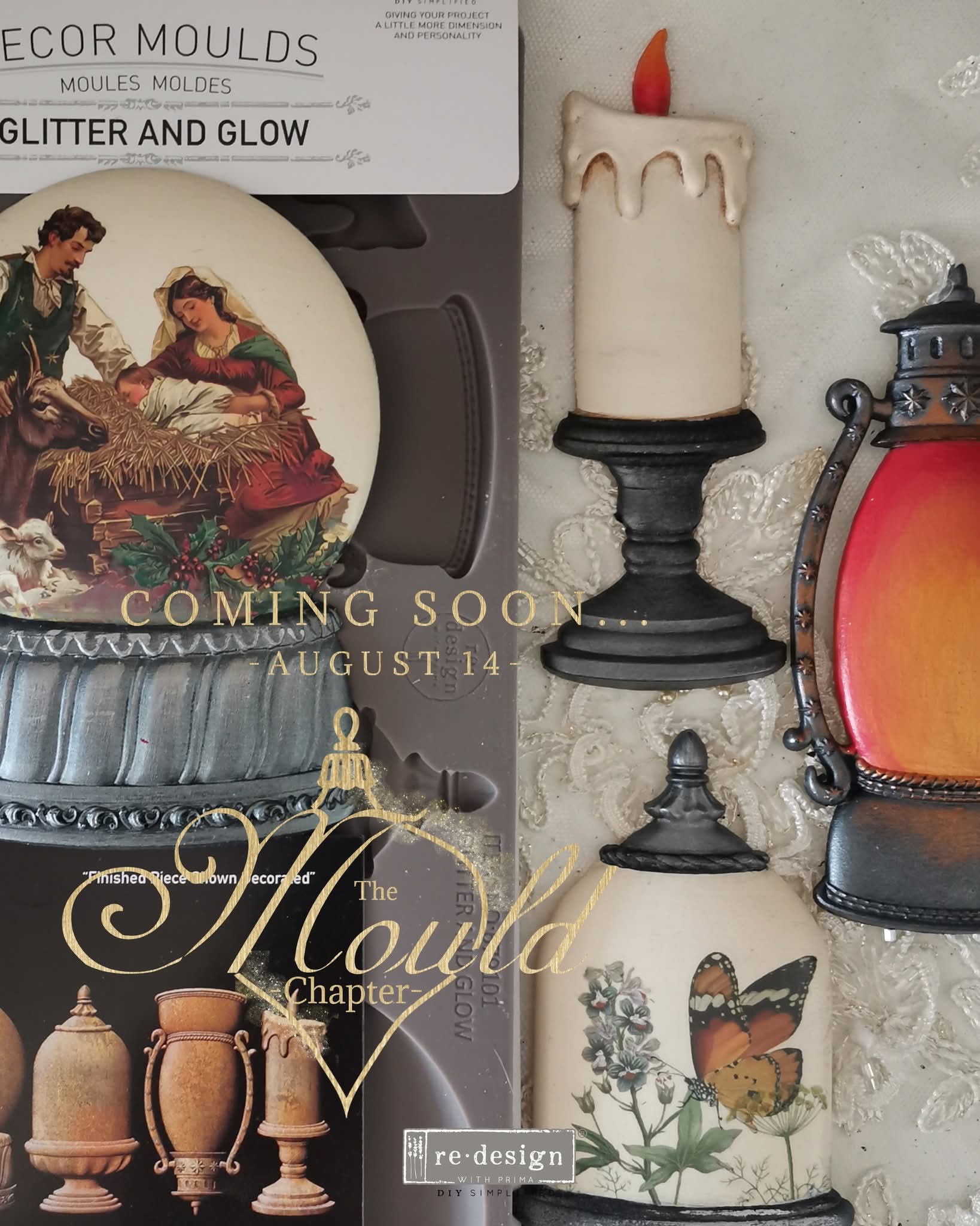 *New* Redesign with Prima mould Limited Edition Glitter and Glow