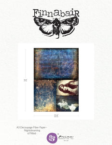 Finnabair A3 Decoupage sheet Nightdreaming Limited Edition