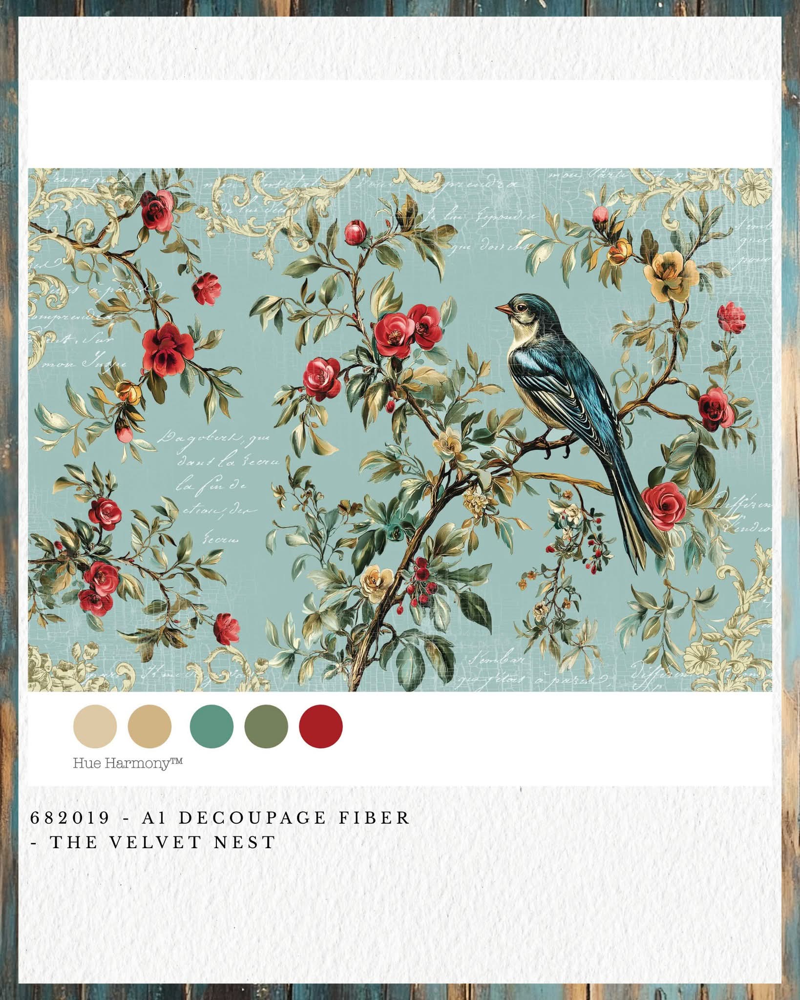 *New* Redesign with Prima Decoupage A1 Fiber Paper Limited Edition The Velvet Nest