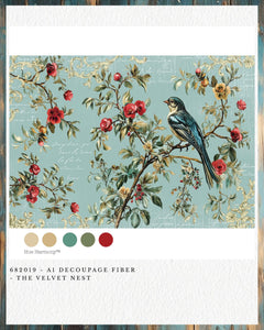 *New* Redesign with Prima Decoupage A1 Fiber Paper Limited Edition The Velvet Nest
