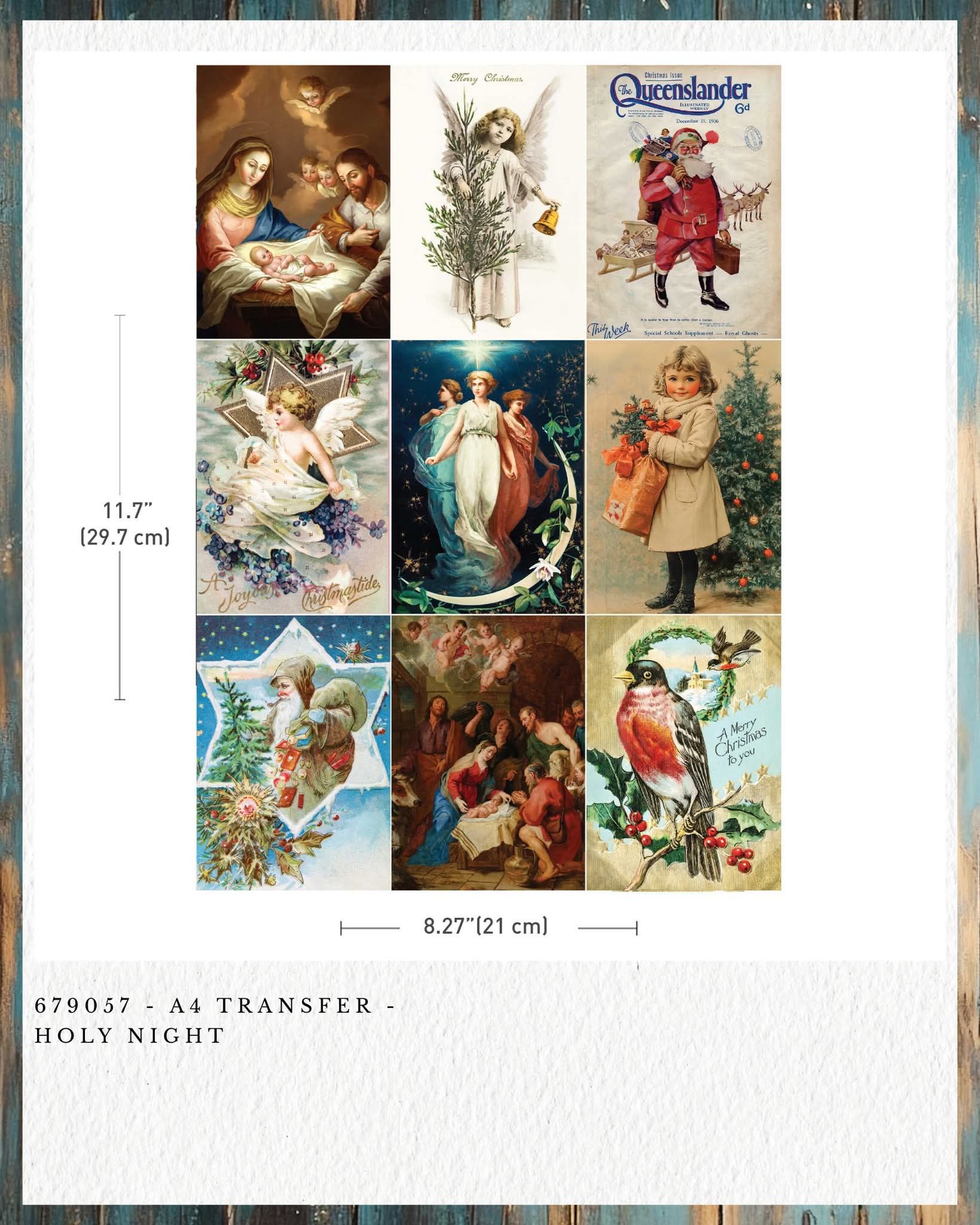 Redesign with Prima New A4 Transfer Holy Night (1 Sheet)