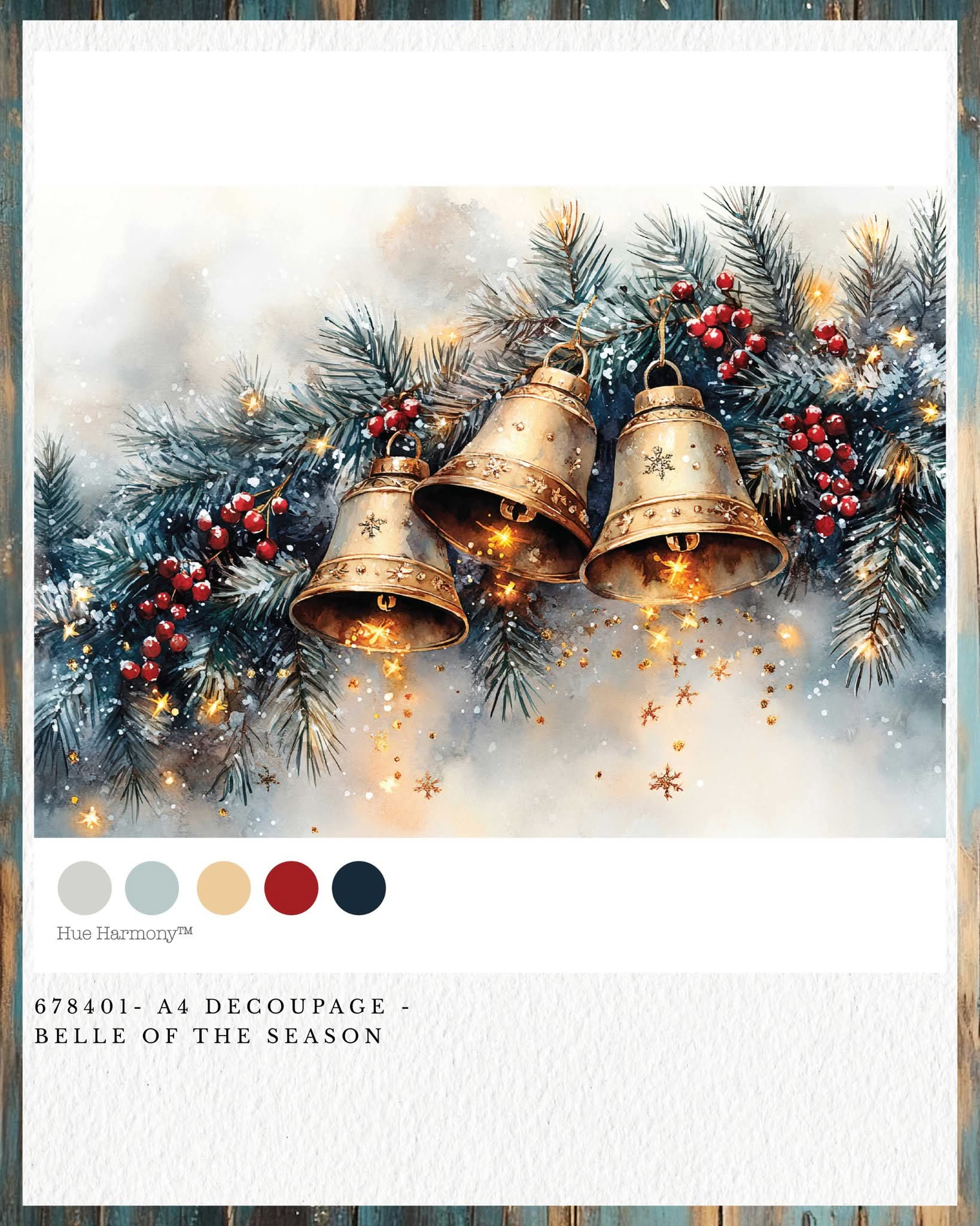 Redesign with Prima New A4 Fiber Decoupage Paper Belle of the Season (1 Sheet)