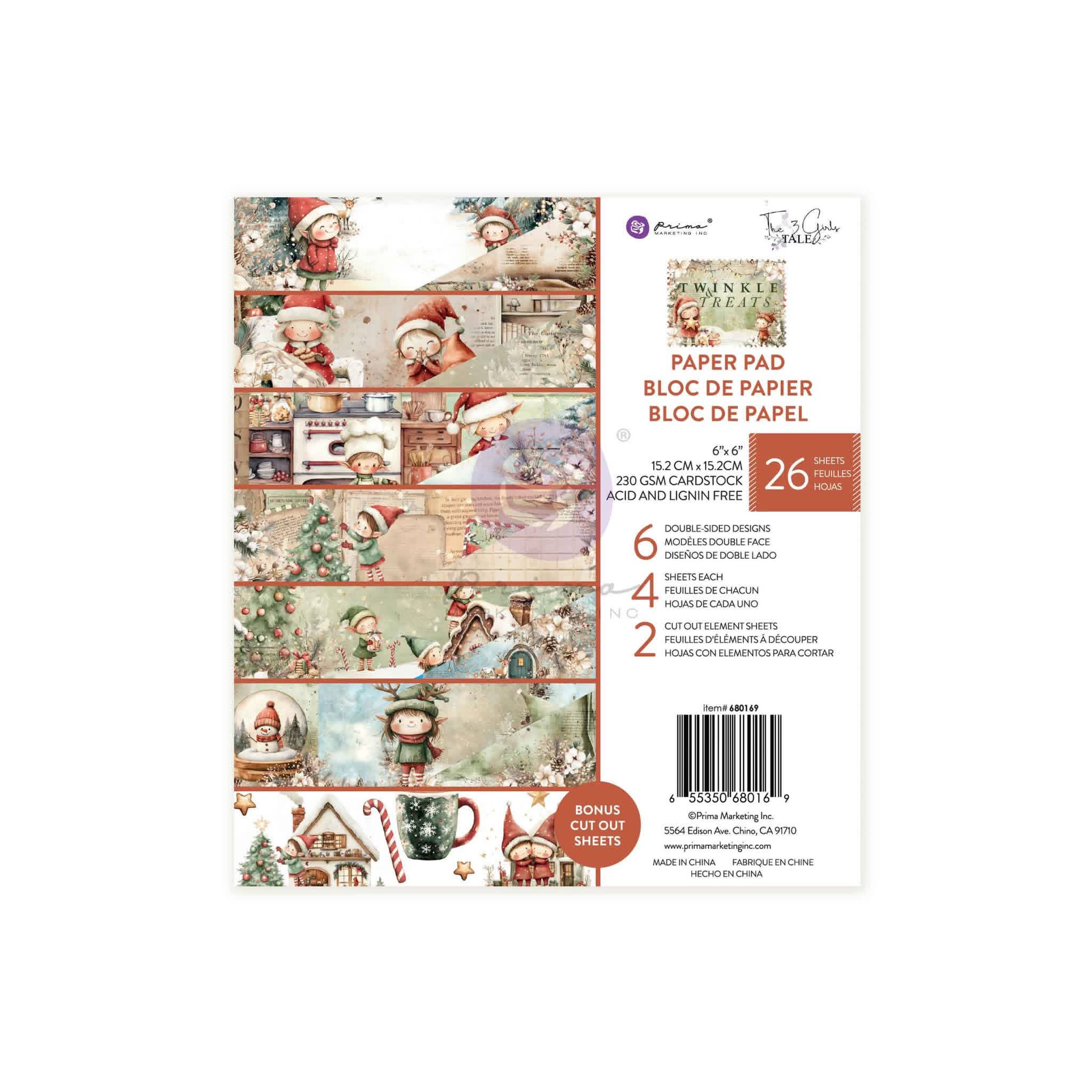 Prima Marketing Twinkle Treats - 6x6 PAPER PAD PREORDER DISPATCH MID NOV
