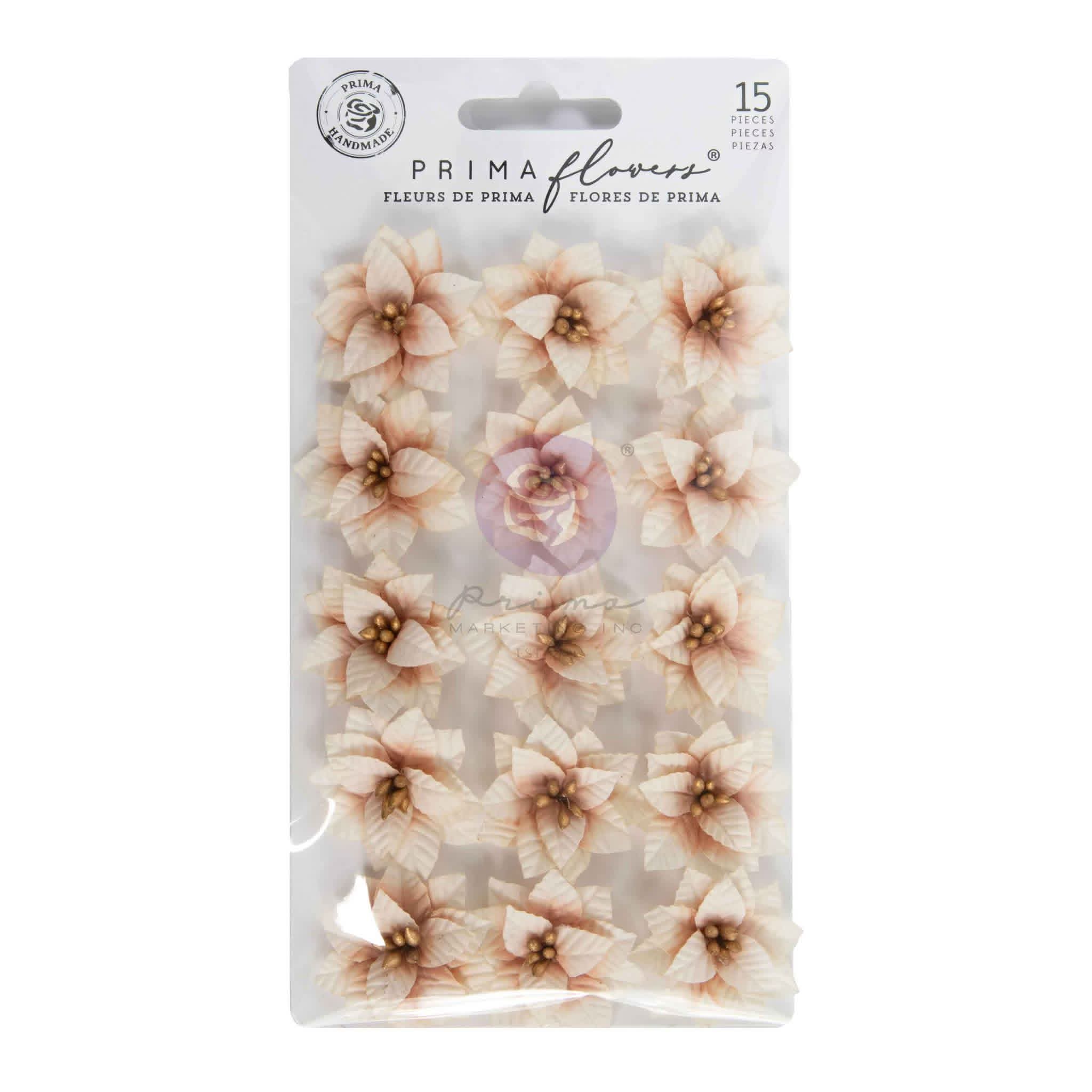 Twinkle Treats Prima Marketing Flowers 'Frosted Petals' (15 PIECES) PREORDER DISPATCH MID NOV