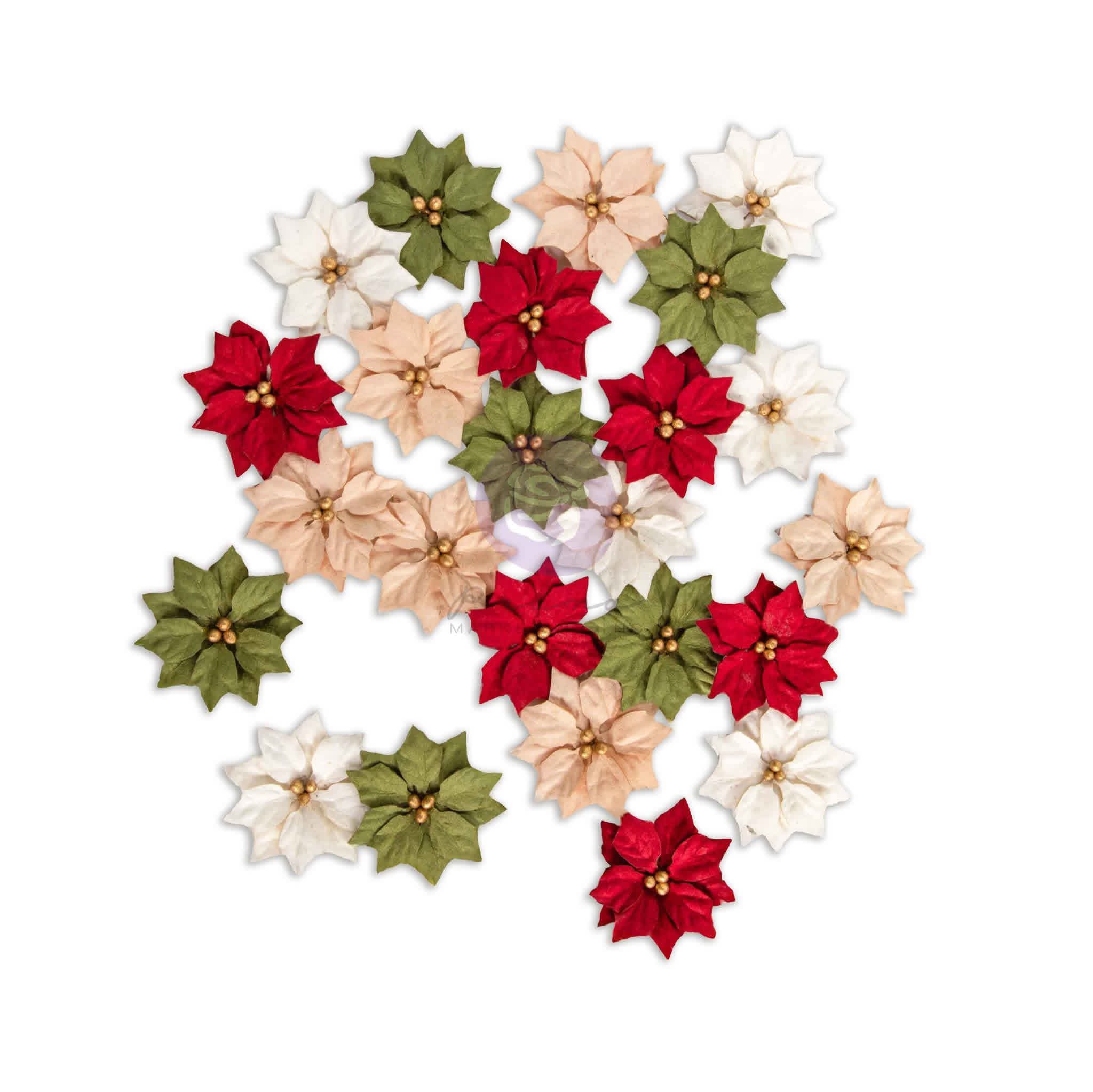Twinkle Treats Prima Marketing Flowers 'Holiday Blooms' (24PIECES) PREORDER DISPATCH MID NOV
