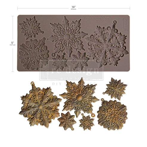 *New* Redesign with Prima mould Limited Edition Frosted Snowflakes Wonders