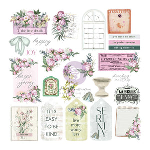 Serene Petals Prima Marketing Garden Tags Emhemera Pack (50 PIECES)