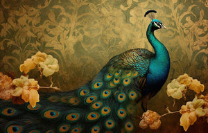 Three Yellow Goats Decoupage A1 sheet - Golden Peacock