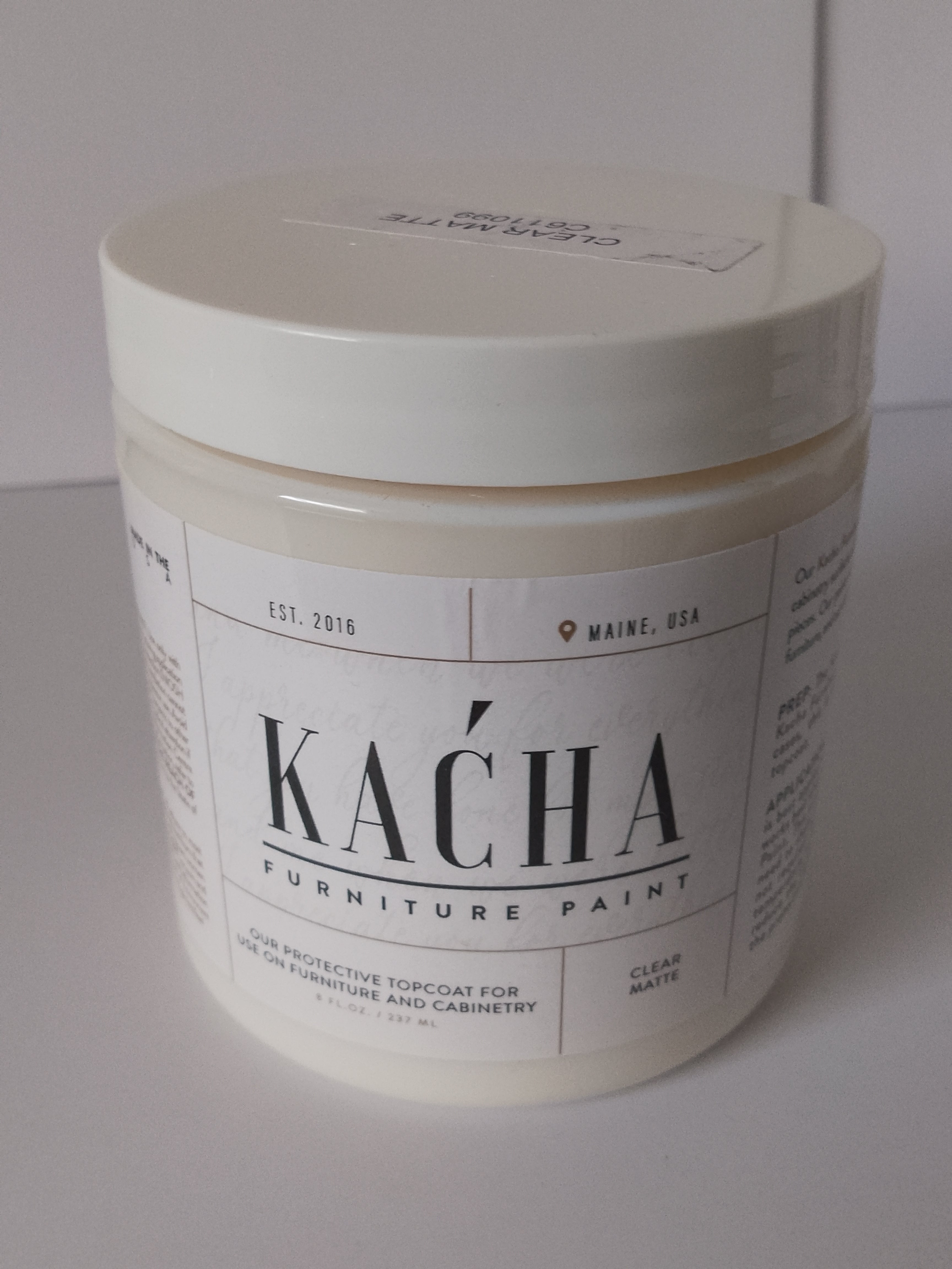 CLEAR MATTE TOPCOAT KACHA FURNITURE PAINT