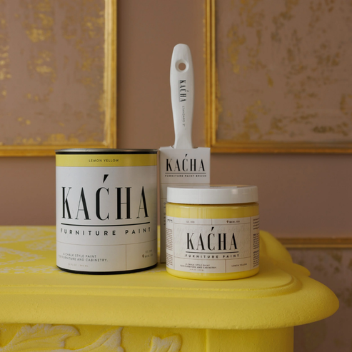 KACHA FURNITURE PAINT Lemon Yellow (Temp unavailable damaged in freight)