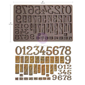 *New for 2025* Finnabair Mould Letterpress Numbers