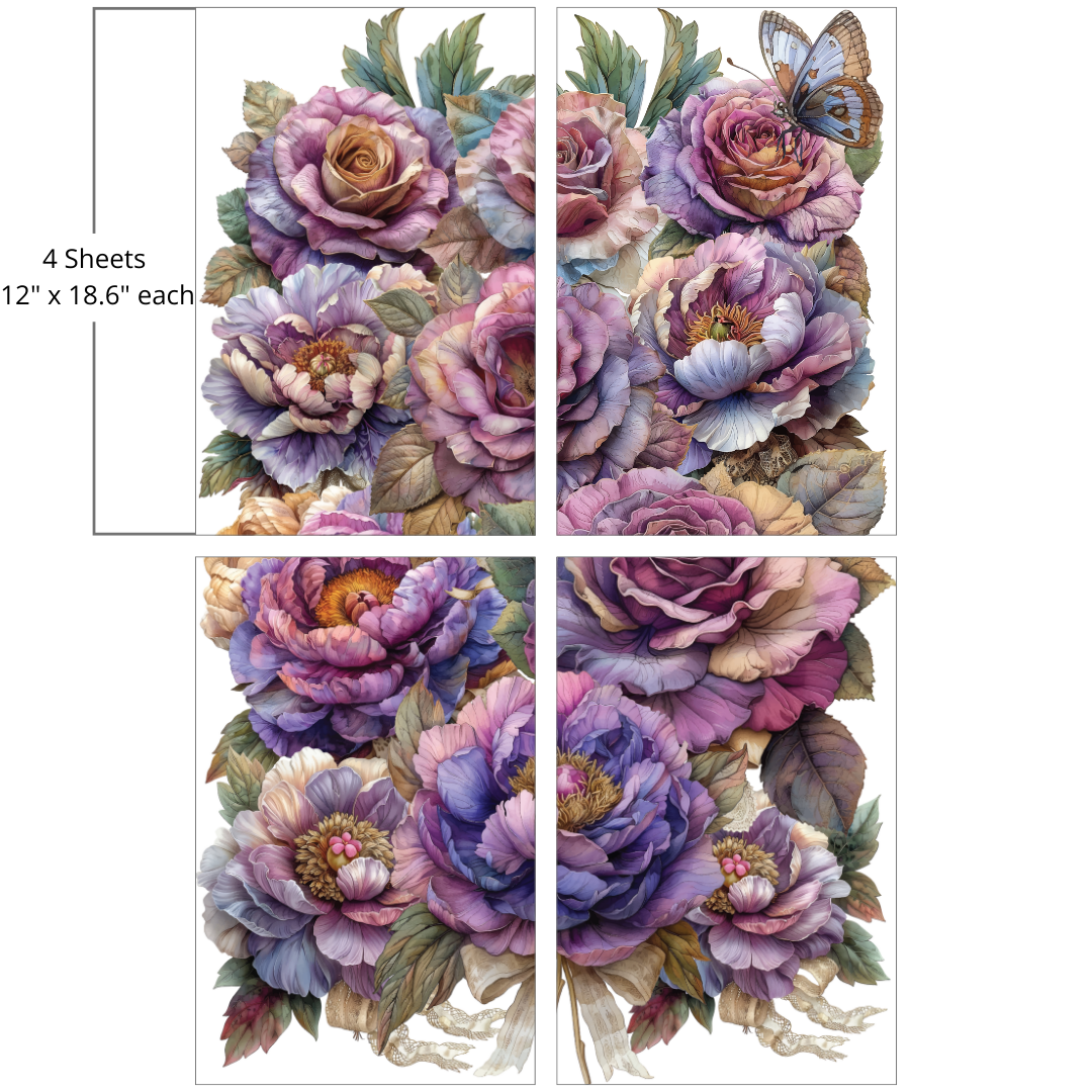 * NEW* Belle's and Whistles Large Transfer My favourite Bouquet IN STOCK