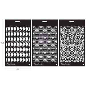 Finnabair Stencil pack Decadent Walls (3 pack) Limited Edition