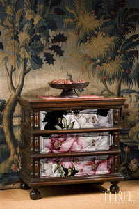 Three Yellow Goats Decoupage A1 sheet - Peonies