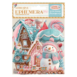 *New* Stamperia  Candy Christmas Adhesive Ephemera 300gr