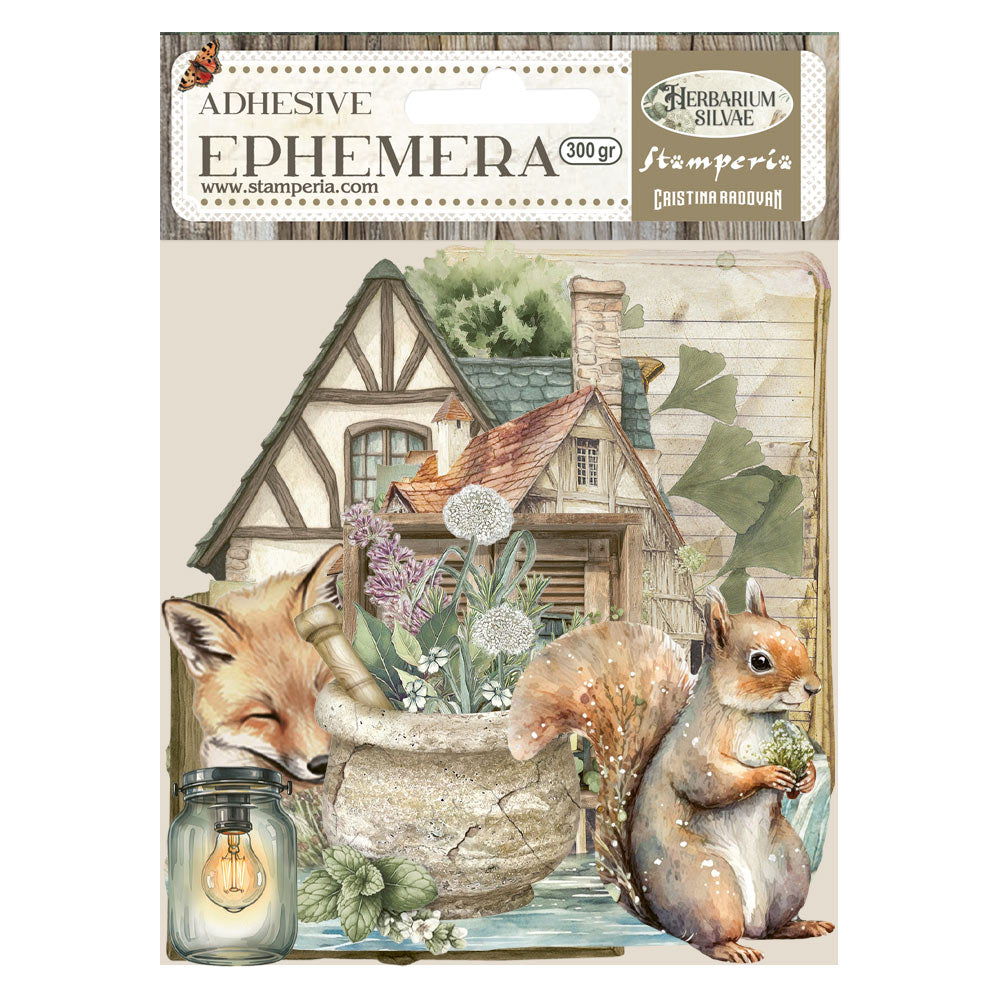 *New* Stamperia Herbarium Silvae Adhesive Ephemera 300gr PREORDER DISPATCH APPX 9TH DEC