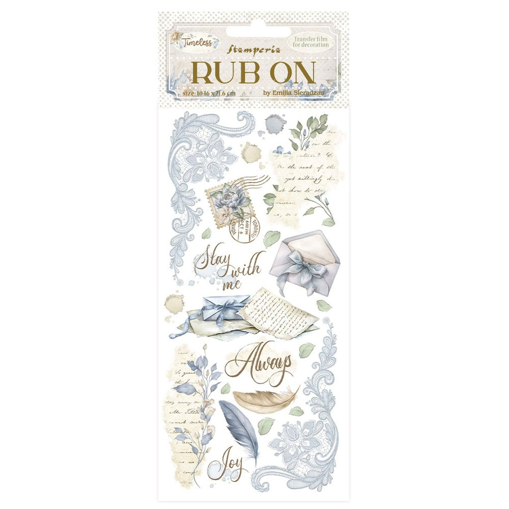 *New In* Stamperia Rub On Timeless Letters