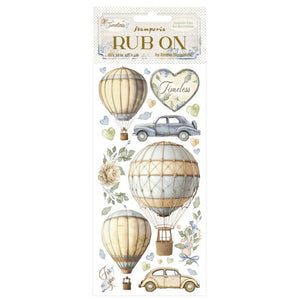 *New In* Stamperia Rub On Timeless Air Balloons