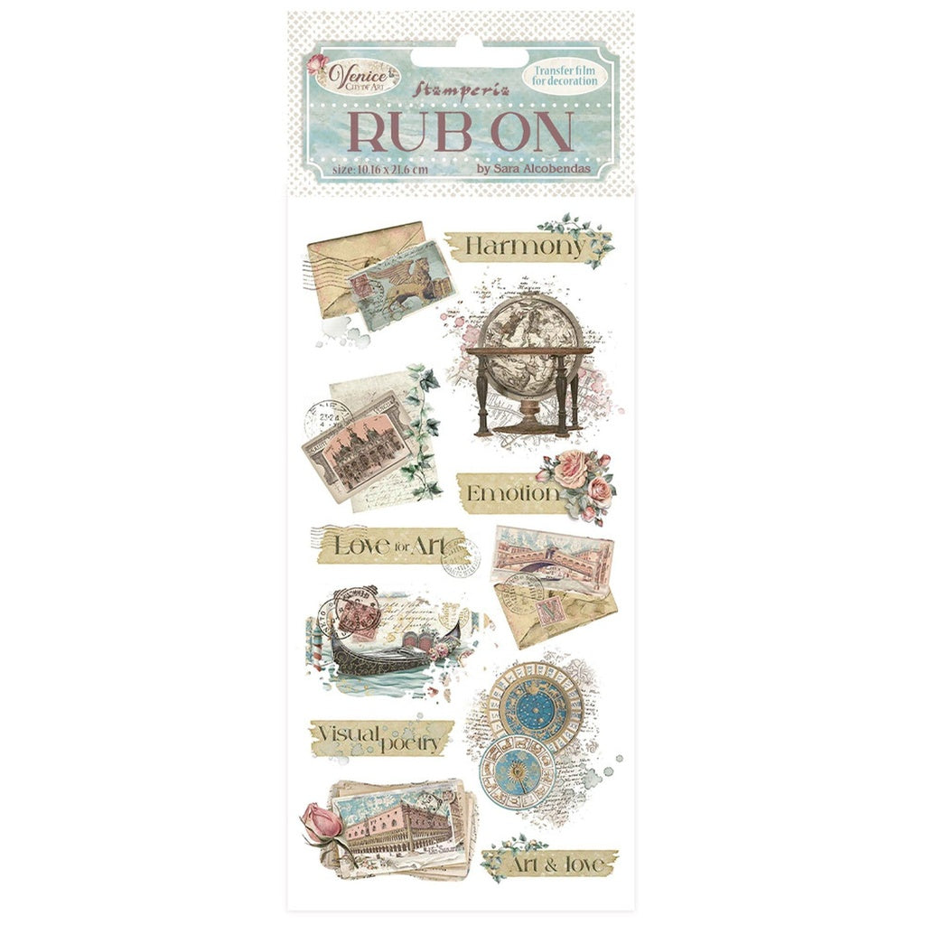*New In* Stamperia Rub On Venice Letters