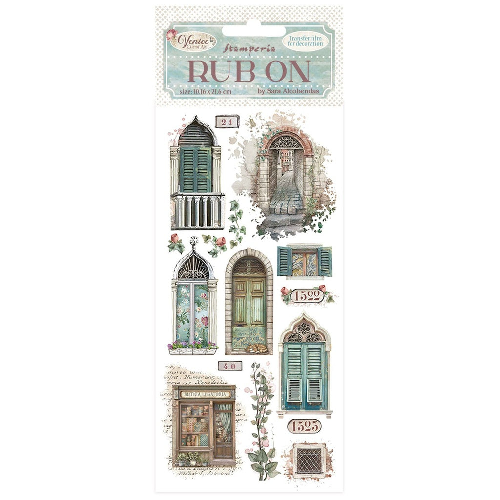 *New In* Stamperia Rub On Venice Doors and Windows