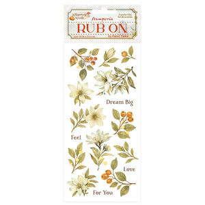 *New In* Stamperia Rub On Whispering Woods - Magnolia PREORDER DISPATCH APPX 13TH SEPT