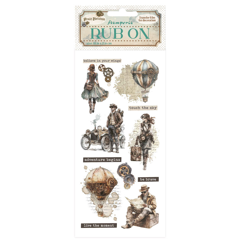 *New In* Stamperia Rub On Voyages Fantastiques - Explorers PREORDER DISPATCH APPX 13TH SEPT
