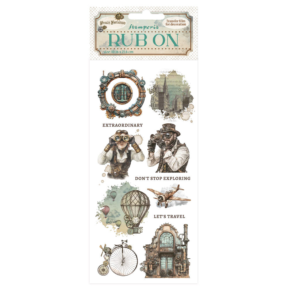 *New In* Stamperia Rub On Voyages Fantastiques - Mechanical Wonders PREORDER DISPATCH APPX 13TH SEPT
