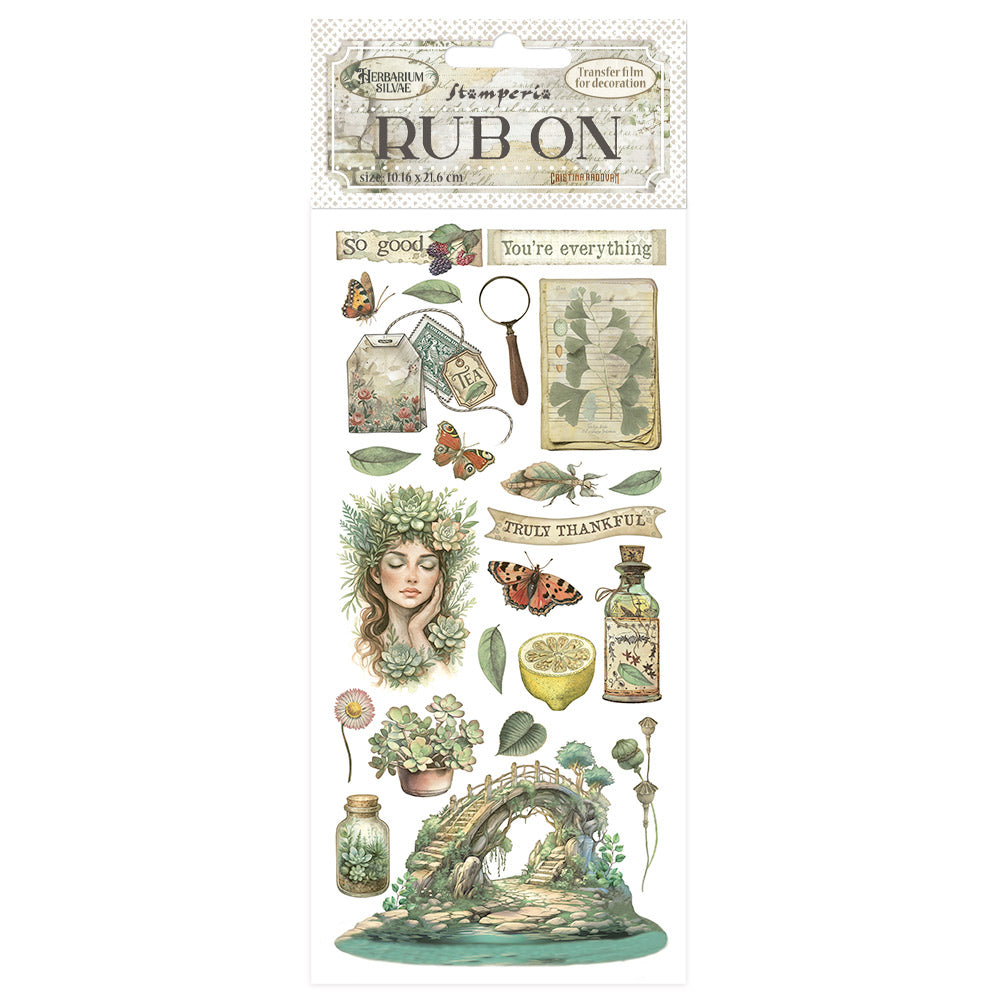 *New * Stamperia Rub On Herbarium Silvae Bridge PREORDER DISPATCH APPX 9TH DEC