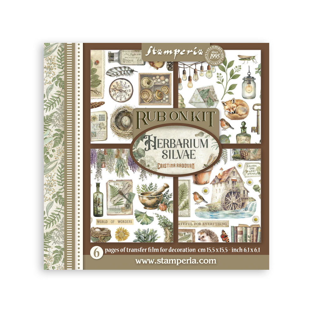 *New In* Stamperia Rub On Assortment Herbarium Silvae PREORDER DISPATCH APPX 9TH DEC