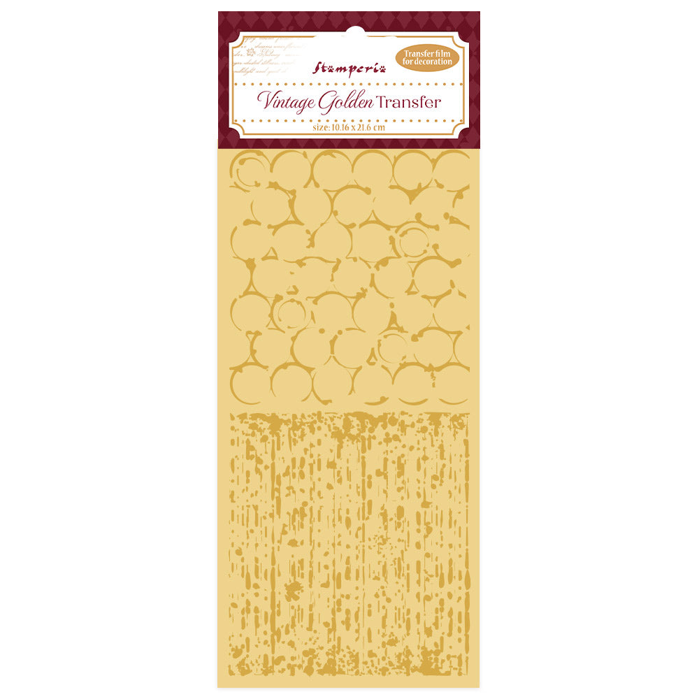 *New In* Stamperia Vintage Golden Transfer Alice in Christmas Backgrounds