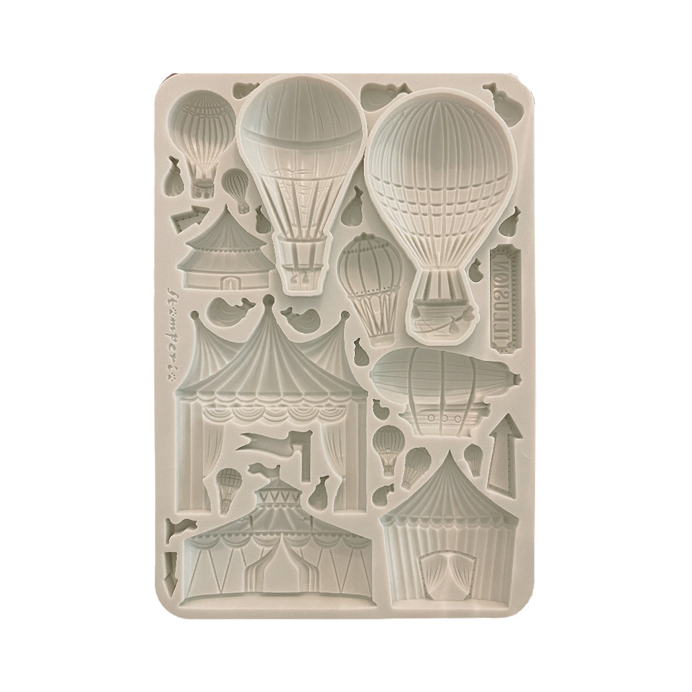 *NEW* Stamperia Silicon Mould A5 - Circus & Air Balloons