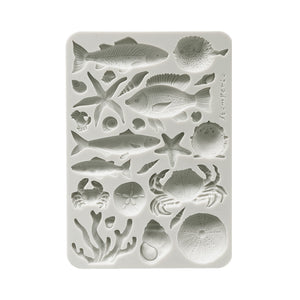 *NEW*Stamperia Silicon Mould A5 - Silent Sea 'Shells and Fish'