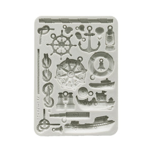*NEW*Stamperia Silicon Mould A5 - Silent Sea 'Rudders and Boats IN STOCK
