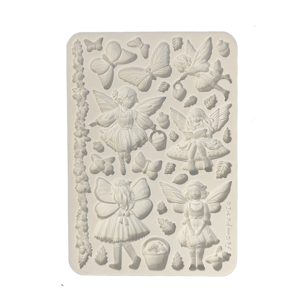 *NEW* Stamperia Silicon Mould A5 - Whispering Woods Fairies PREORDER DISPATCH APPX 13TH SEPT
