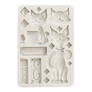 *NEW* Stamperia Silicon Mould A5 - Furry Friends - Cats