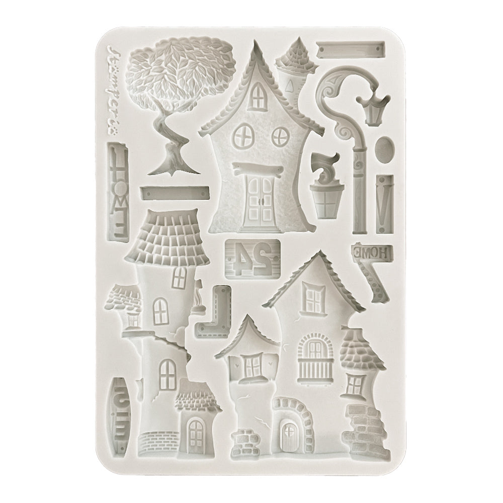*NEW* Stamperia Silicon Mould A5 - Furry Friends - Houses
